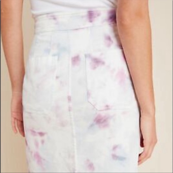 Anthropologie tie dye tulip pencil skirt NWOT - Picture 3 of 6